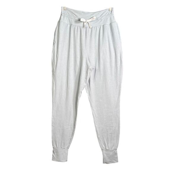 Gymshark Poise Hareem Jogger Sweatpants High Waist Washed Malibu Blue SZ Medium - Picture 1 of 13